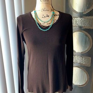 Eileen Fisher super soft viscose blend l/s top